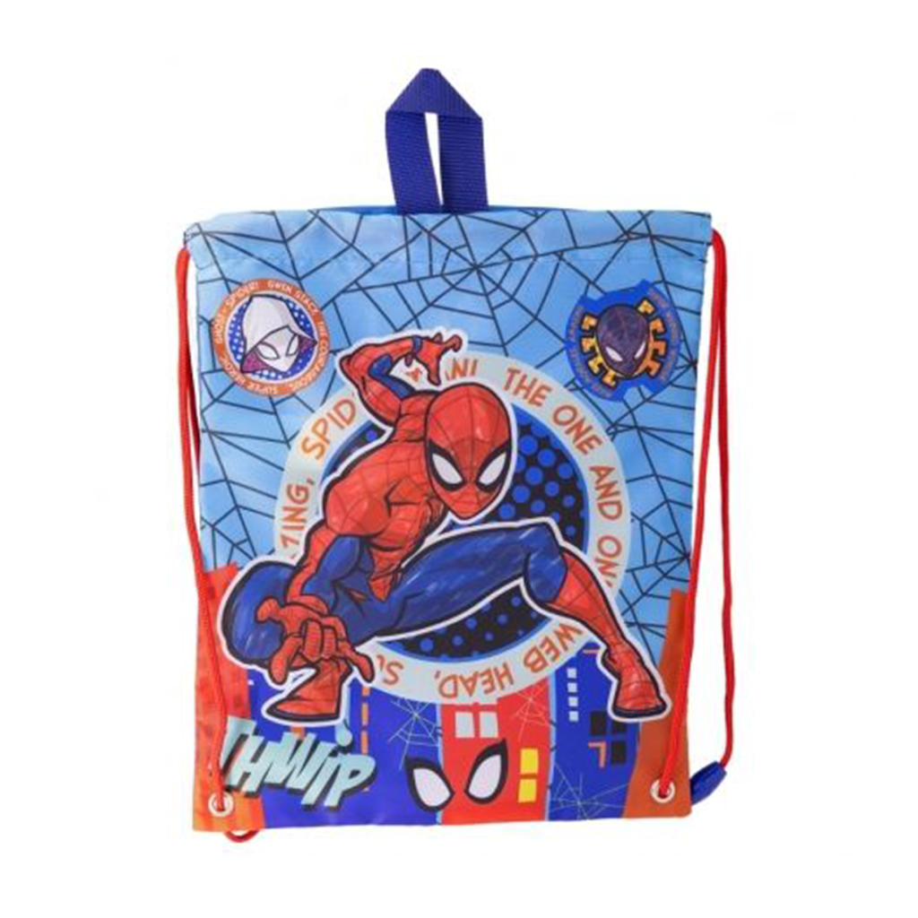Дитяча сумка для ланч-боксу Stor Spiderman на шнурку, від 3 років, 1 шт (83545)